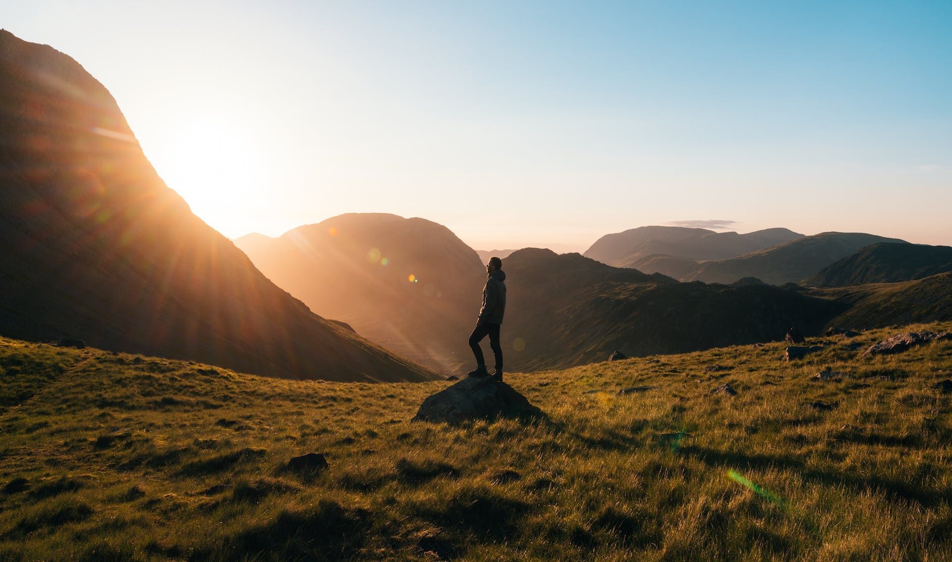 Homme en montagne