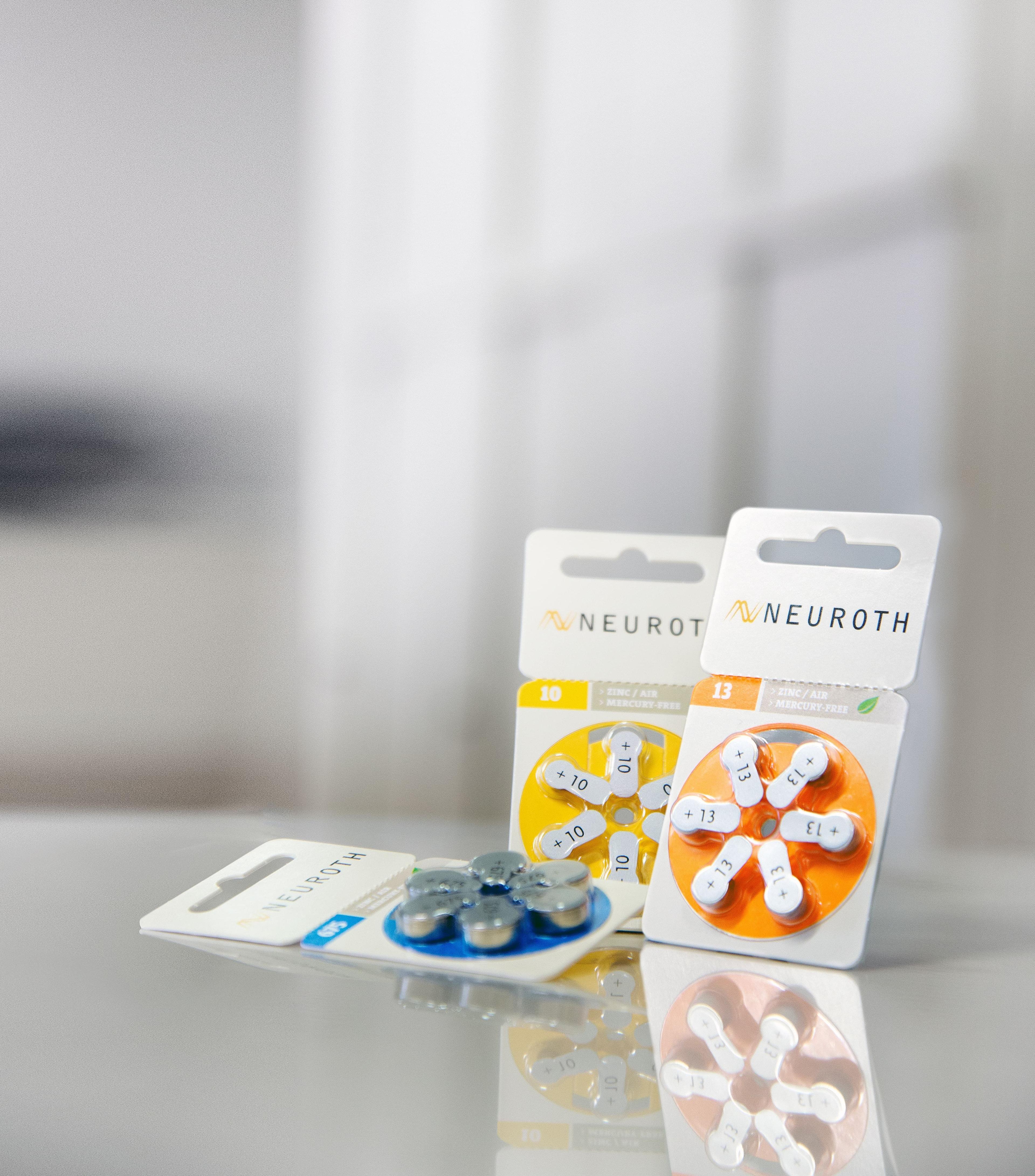 Neuroth batterie pour appareil auditif