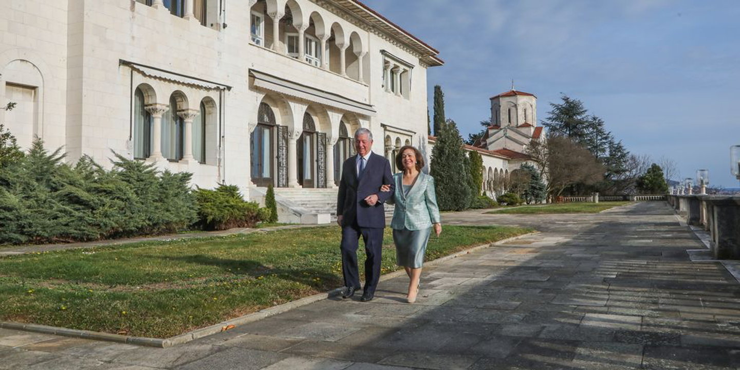 Princeza Katarina i princ Aleksandar Karađorđević u šetnji