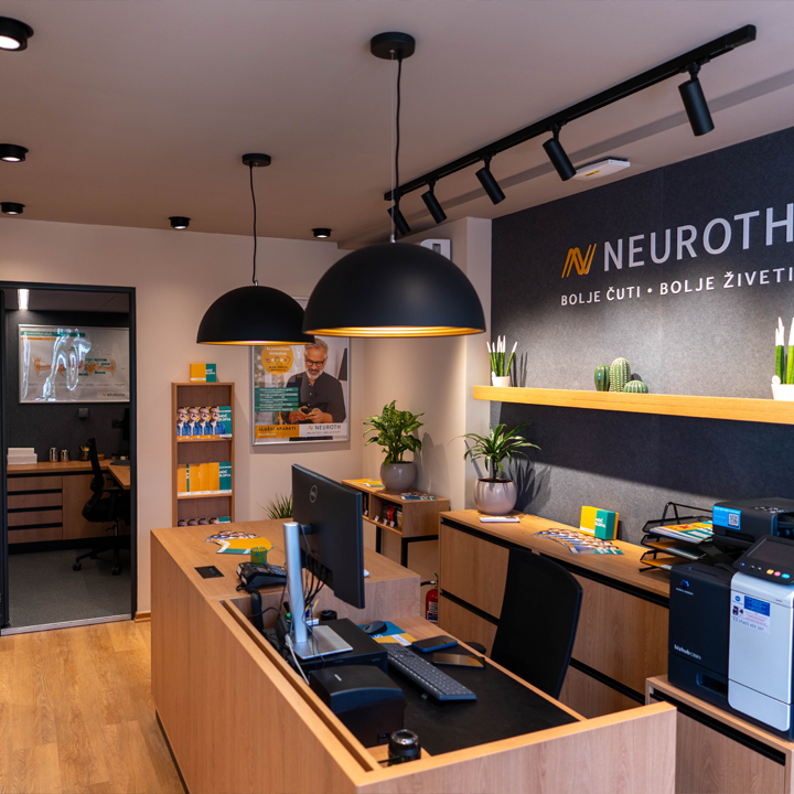 Unutrašnjost slušnog centra u Mladenovcu