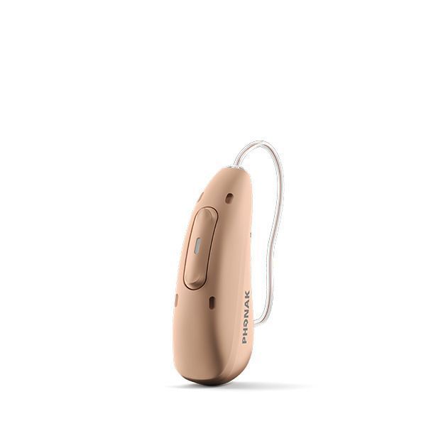 Phonak Audio slusni aparat krem boje na bijeloj pozadini