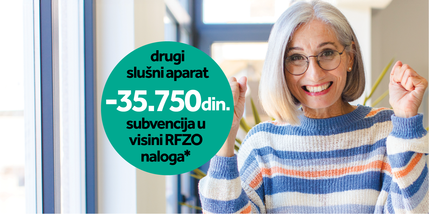 Neuroth akcija - Na kupovinu drugog slušnog aparata obezbeđujete popust u visini RFZO naloga