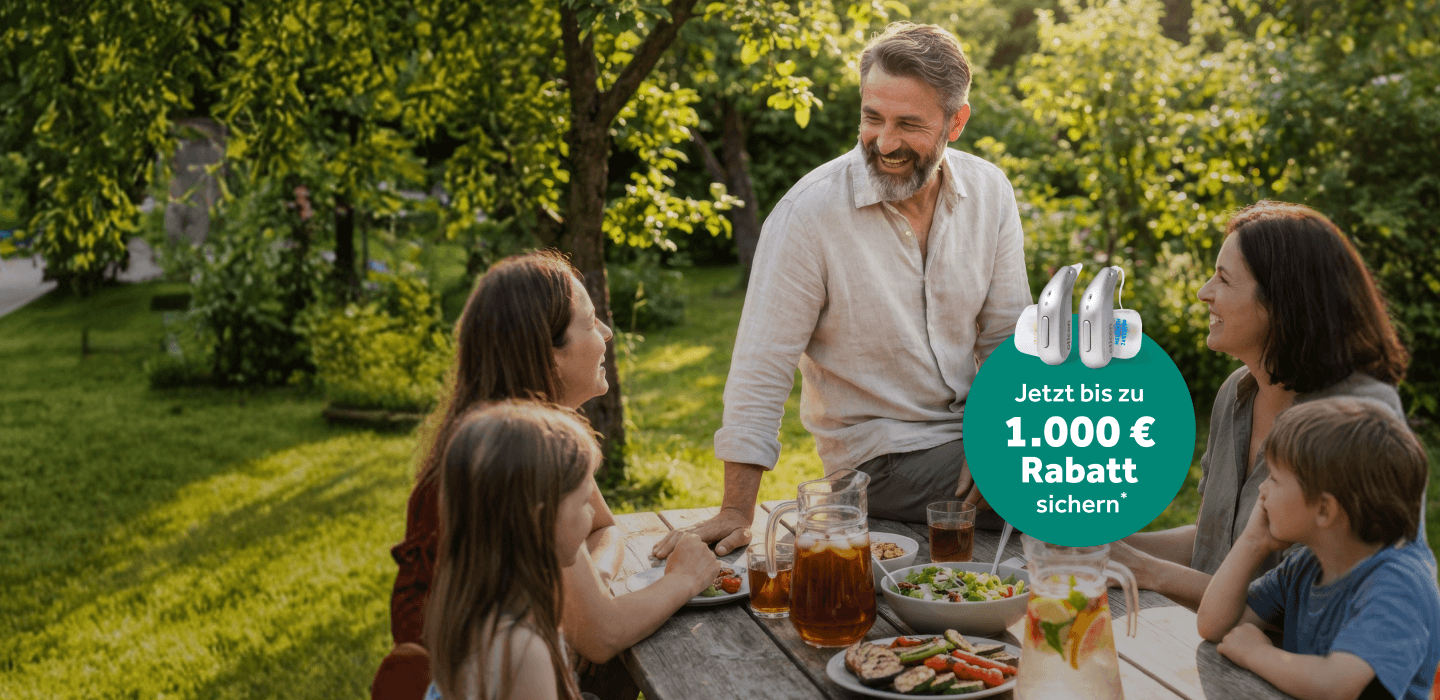 Jetzt Hörgerät testen und bis zu 1.000€ sparen